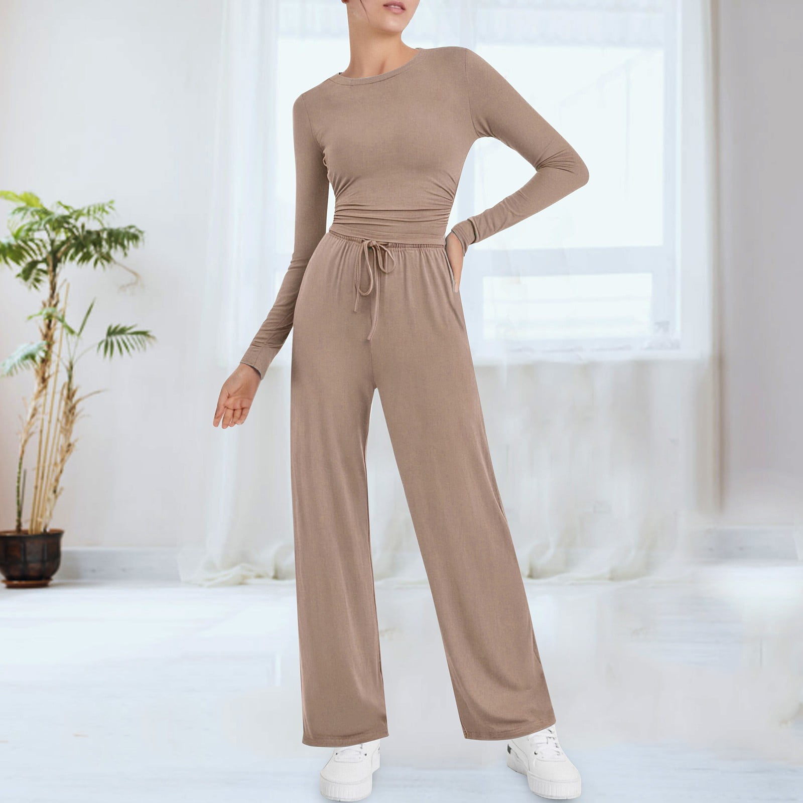 Two Piece Casual Sets For Women 2026.Lounge Sets for Women 2026 Casual Two Piece Outfits Long Sleeve Tops ...