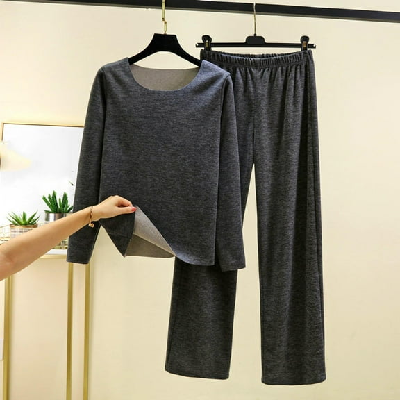 Lounge Sets for Women Two Piece Pajama Sets Long Sleeve Casual Crewneck Pullover Top and Sleep Pants