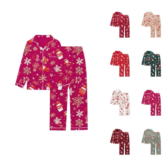 Lounge Sets for Women – Weekend Brunch Pajamas Two Piece Loungewear with Stylish Fit and Relaxed Look Printed Women's Long Sleeved Pajamas Pajamas