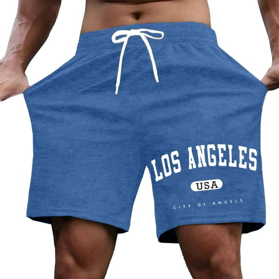 Lounge Shorts Men – Sleep Shorts with Drawstring Men's Casual Shorts For Everyday Wear With Letter Print Comfortable And Stylish Summer For Street Shopping And Relaxing
