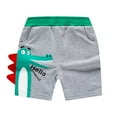 thumbnail image 1 of Lounge Shorts Toddler Kids Boys Summer 3D Crocodile Print Elastic Waist Casual Shorts Soft Breathable Lightweight Active Wear Boy Shorts Light Gray 12 Months-18 Months, 1 of 2