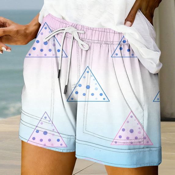 Lounge Shorts Women JIANLAI Casual Long Knee Length High Waisted Stretch Wide Leg Relaxed Fit (S-2XL) Blue