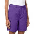 thumbnail image 1 of Lounge Shorts Women JIANLAI Casual Long Knee Length High Waisted Stretch Wide Leg Relaxed Fit (S-4XL) Purple, 1 of 6