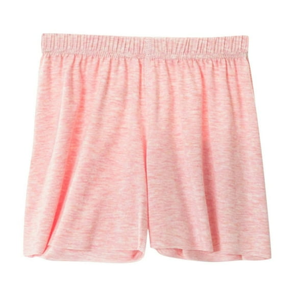 Lounge Shorts for Boys Girls 3-14 Years Soft Modal Cotton Pajama Shorts Elastic Waist Casual Summer Pj Bottoms (13 Years, Pink)