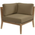 thumbnail image 1 of Lounge Sofa Corner Chair, Brown Natural, Teak Wood, Outdoor Patio Balcony Cafe Bistro Garden Hospitality Restaurant, Modern Contemporary HB34223, 1 of 7