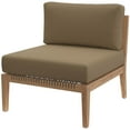 thumbnail image 1 of Lounge Sofa Middle Chair, Brown Natural, Teak Wood, Outdoor Patio Balcony Cafe Bistro Garden Hospitality Restaurant, Modern Contemporary HB34227, 1 of 7