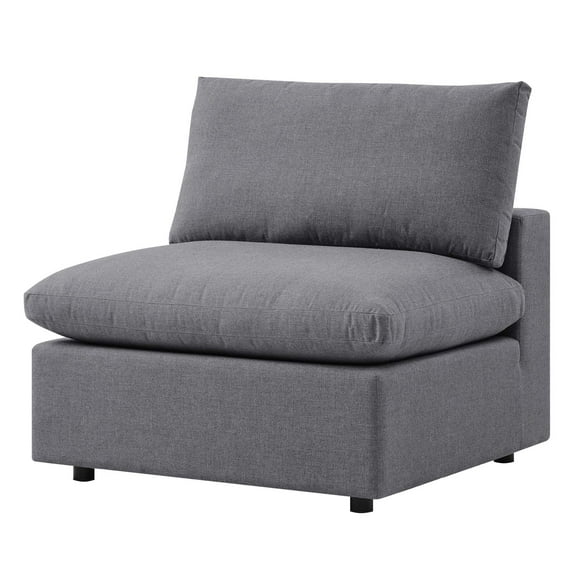 Lounge Sofa Middle Chair, Sunbrella, Grey Gray, Fabric, Modern Contemporary, Outdoor Patio Balcony Cafe Bistro Garden Furniture Hotel Hospitality