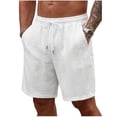 thumbnail image 1 of Lounge Sweat Shorts for Men Cable Knit Drawstring Shorts Elastic Waist Casual Short Pants Solid Lightweight Summer Bermuda Shorts Vacation Beach Wear, 1 of 6