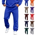 thumbnail image 1 of Lounge Trousers for Men Jogger Style Sweatpants Elastic Waist and Ankles Functional Side Pockets Solid Color Soft Stretch Friendly Material For Relaxed Daily Dressing, 1 of 5