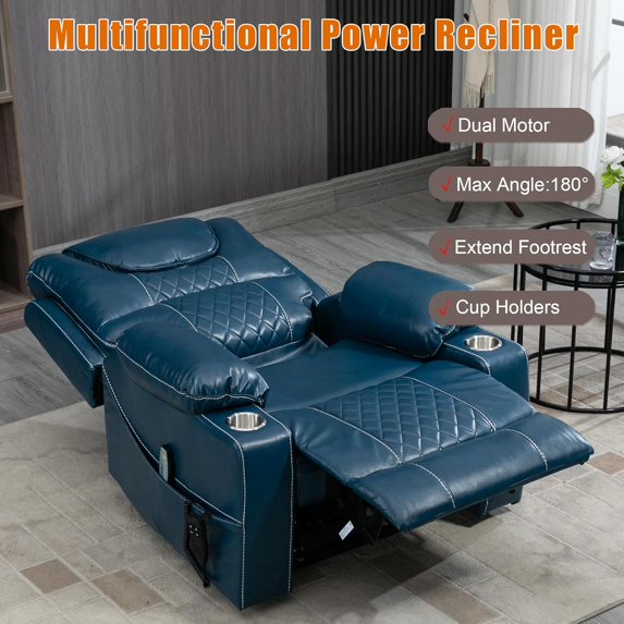Elderly Living Room Lounge Electric Power Lift and Lay Flat Recline Recliners