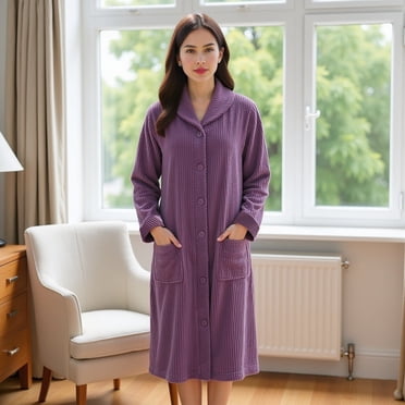 Fuzzy Red Robe American Soft Linen Women’s Fleece Bathrobe – Luxury Soft, Plush, Fuzzy ...