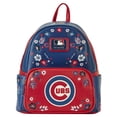 thumbnail image 1 of Loungefly Chicago Cubs Floral Mini Backpack, 1 of 6