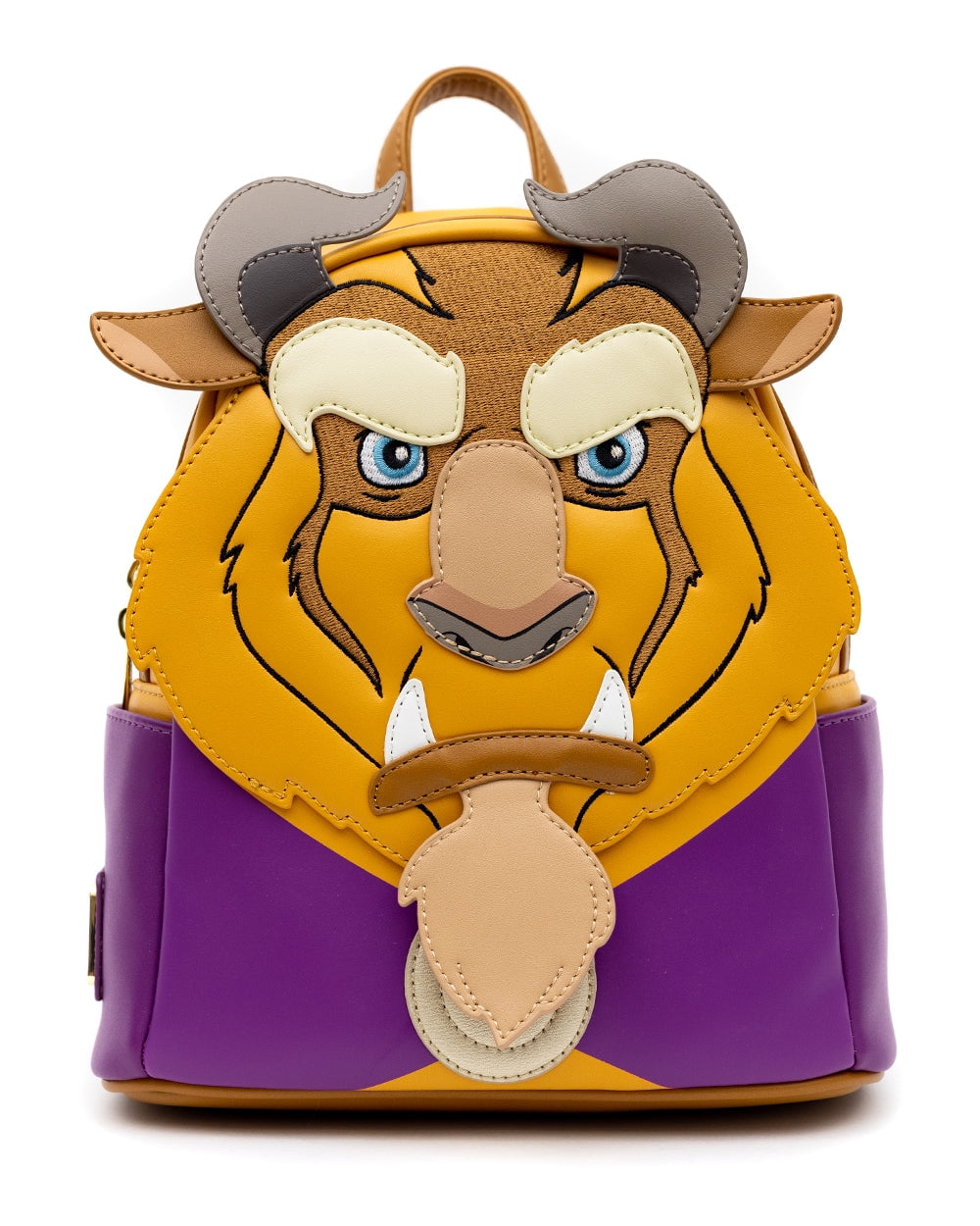 Loungefly Disney Beauty and the Beast Mini Backpack, Brown