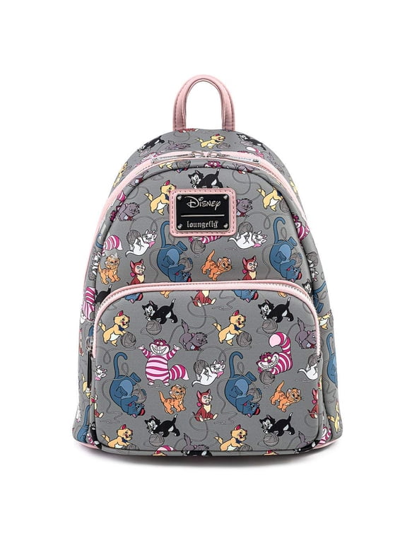 Disney Cats Faux Leather Womens Double Strap Shoulder Bag Purse