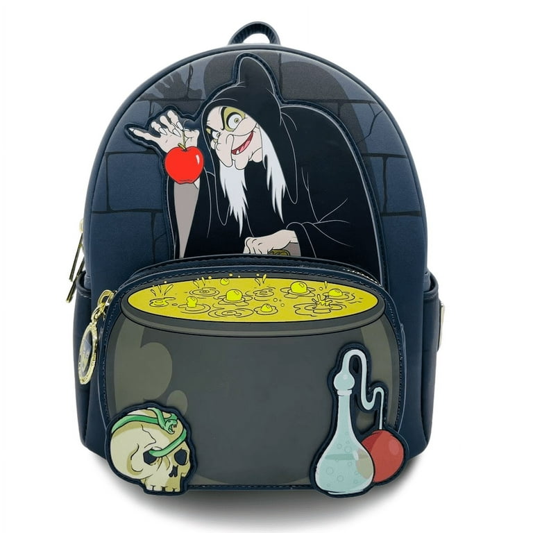 Loungefly - Disney Evil Queen Glow in The Dark Mini Backpack, Adult Unisex, Size: One size, Black