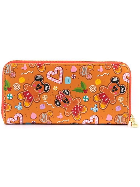 : Disney Gingerbread AOP Zip Around Wallet