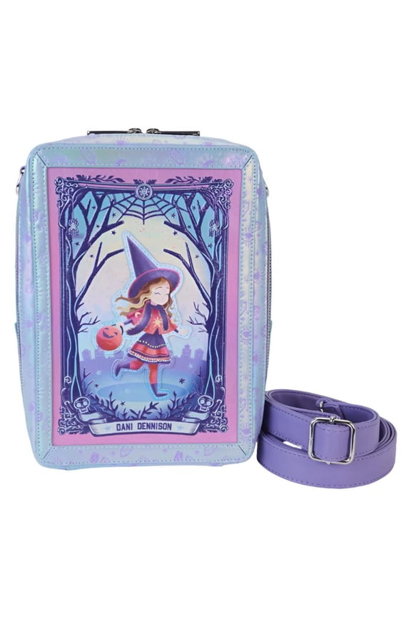 Loungefly Hocus Pocus Tarot Card Iridescent Crossbody Bag