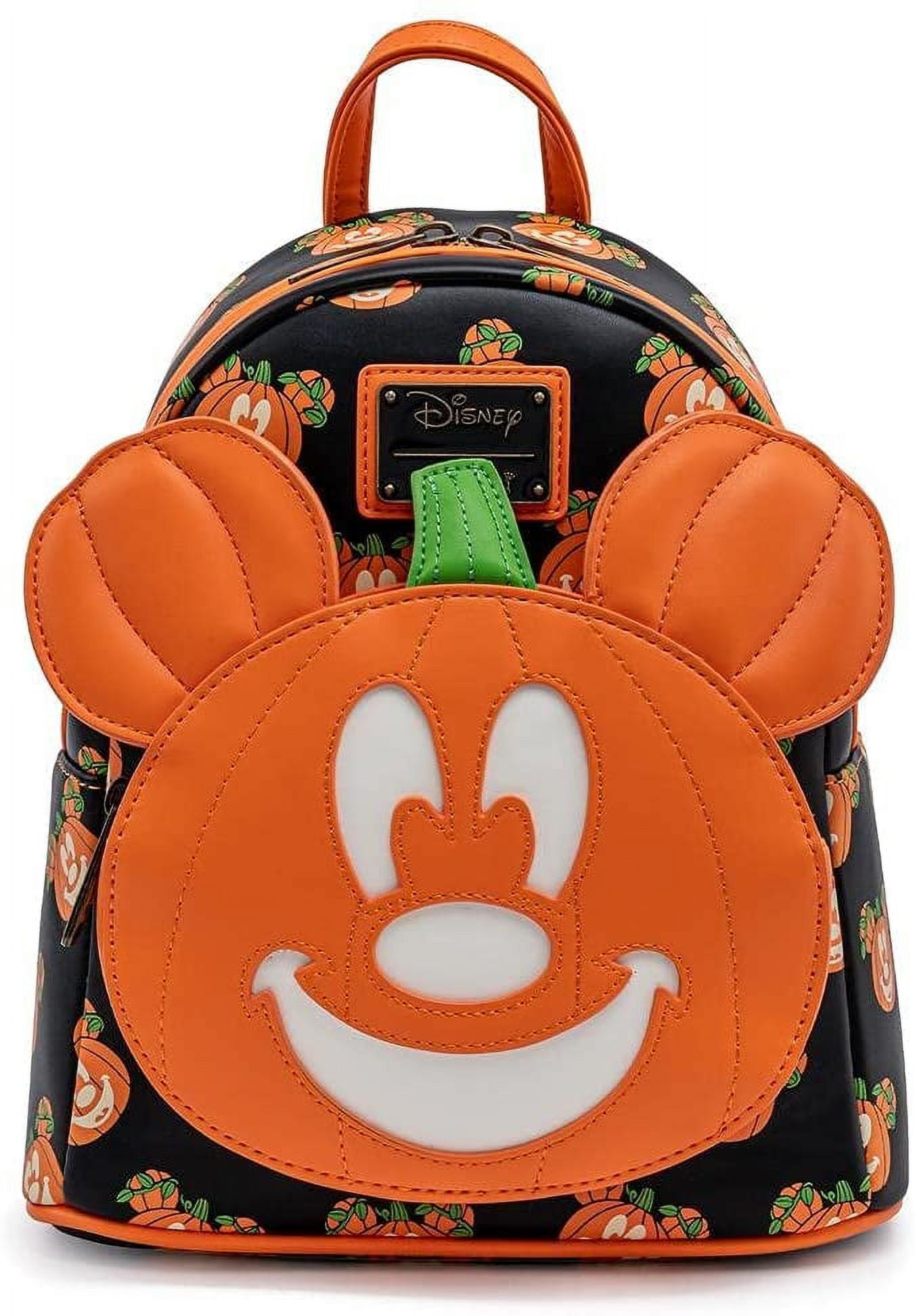 Loungefly Disney Mickey-O-Lantern Womens Double Strap Shoulder Bag Purse