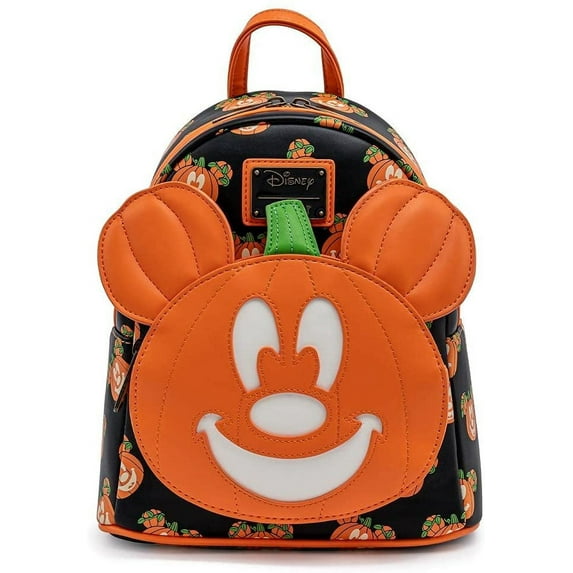 Loungefly Disney Mickey-O-Lantern Womens Double Strap Shoulder Bag Purse
