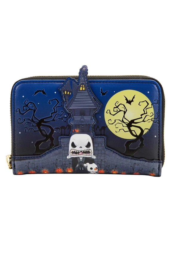 Loungefly: Disney NBC - Jack Skellington House Zip Around Wallet