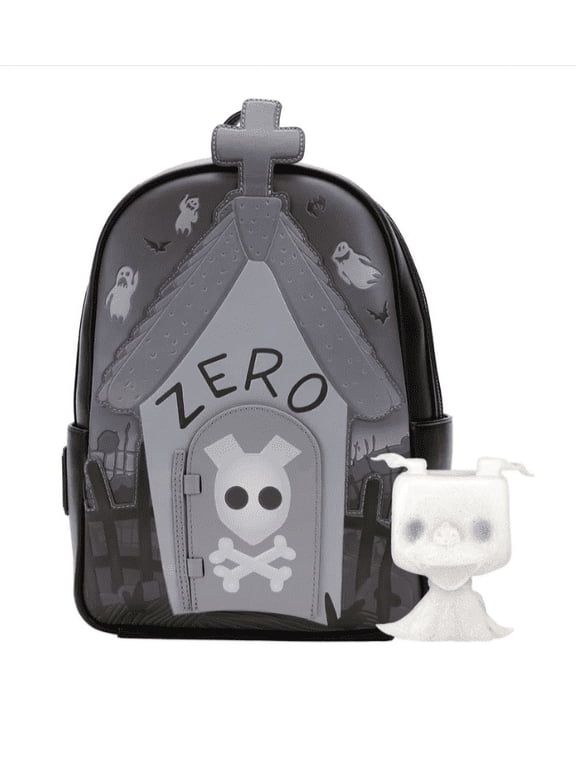 Disney Nightmare Before Christmas Zero Doghouse Backpack with Funko POP Zero Limited Edition Shared Sticker