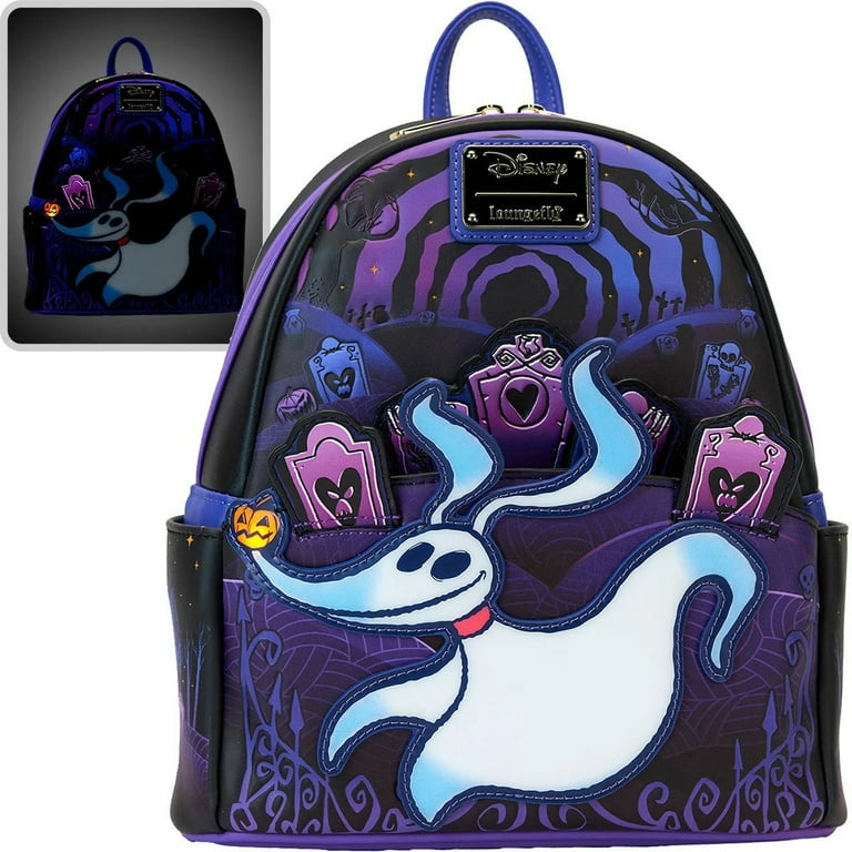 Loungefly the nightmare before Christmas zero mini backpack with all over print Loungefly Disney The Nightmare Before Christmas Zero Allover  main image 4