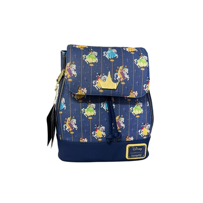 Disney Princess Carousel Loungefly Mini Backpack And Wallet Set Disney Princess Carousel All-Over Print Drawstring Mini  main image 3