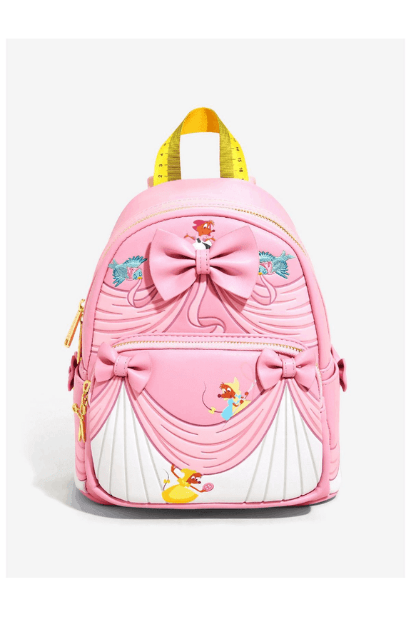 Disney Princess Cinderella Mice Sewing Pink Dress Mini Backpack