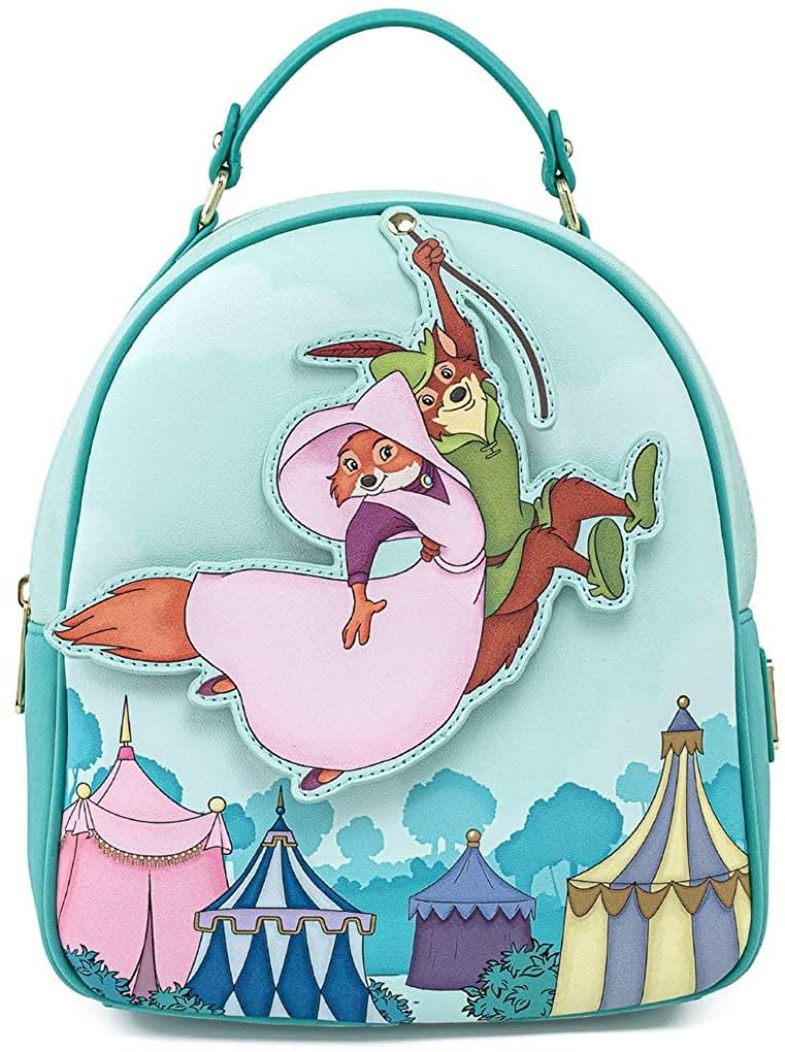 Loungefly Disney Robin Hood Floral Print Small Backpack RARE LOUNGEFLY DISNEY ROBIN HOOD LADY MARIAN | Mercari main image 2