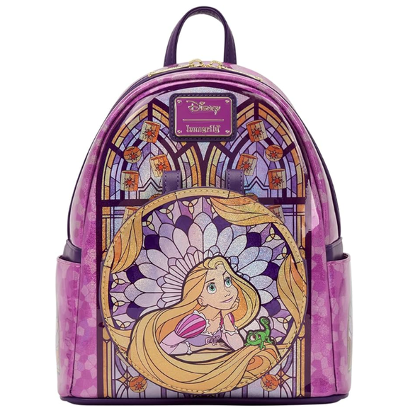 Loungefly Disney Stained Glass: Rapunzel Mini-backpack
