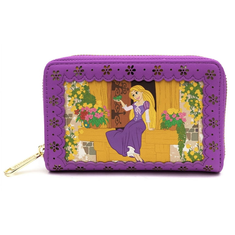 Loungefly Disney Tangled Rapunzel Pascal Princess Stories Zip Wallet Walmart
