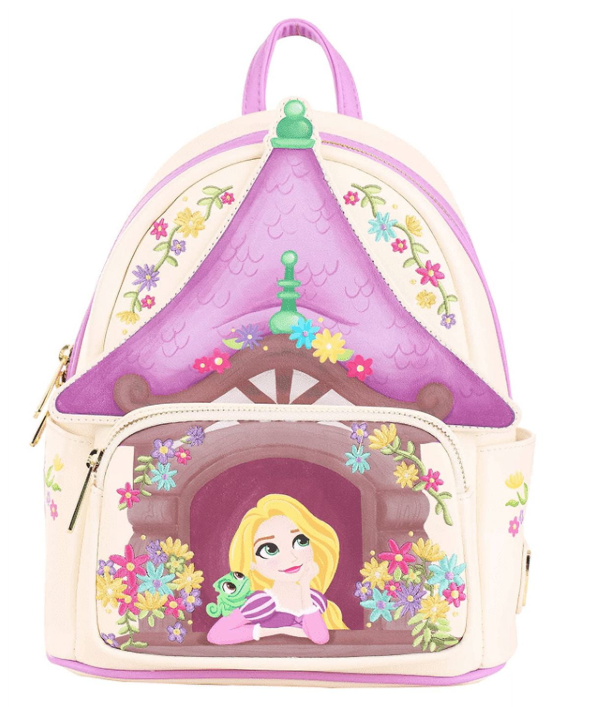 Loungefly Disney Tangled Tower Scene Womens Double Strap Shoulder Bag Purse