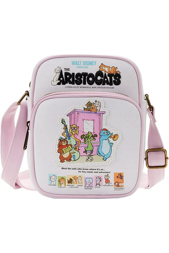 Disney The Aristocats Poster Passport Crossbody Bag