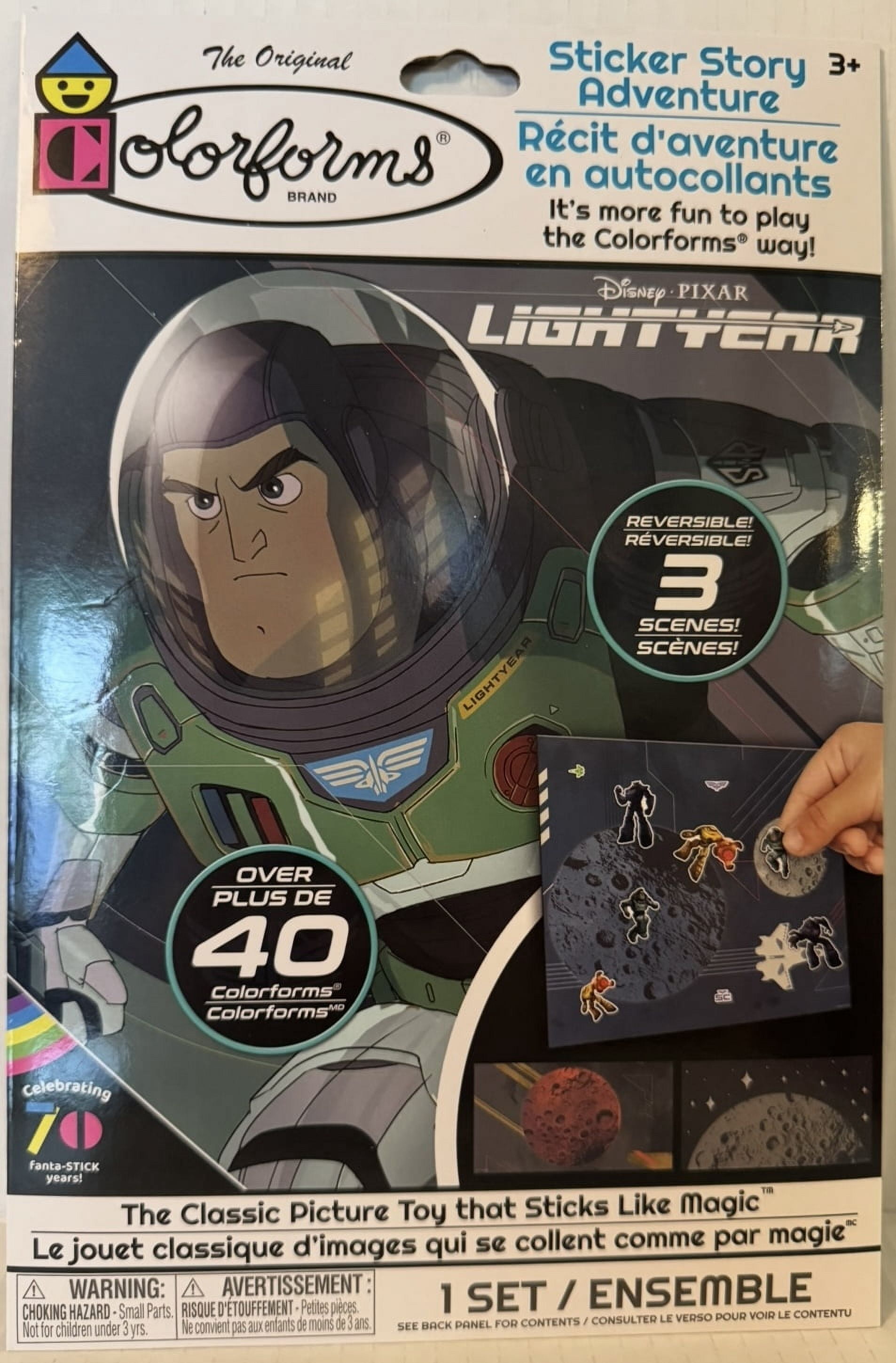The Original Colorforms Disney Pixar Buzz Lightyear Sticker Story ...