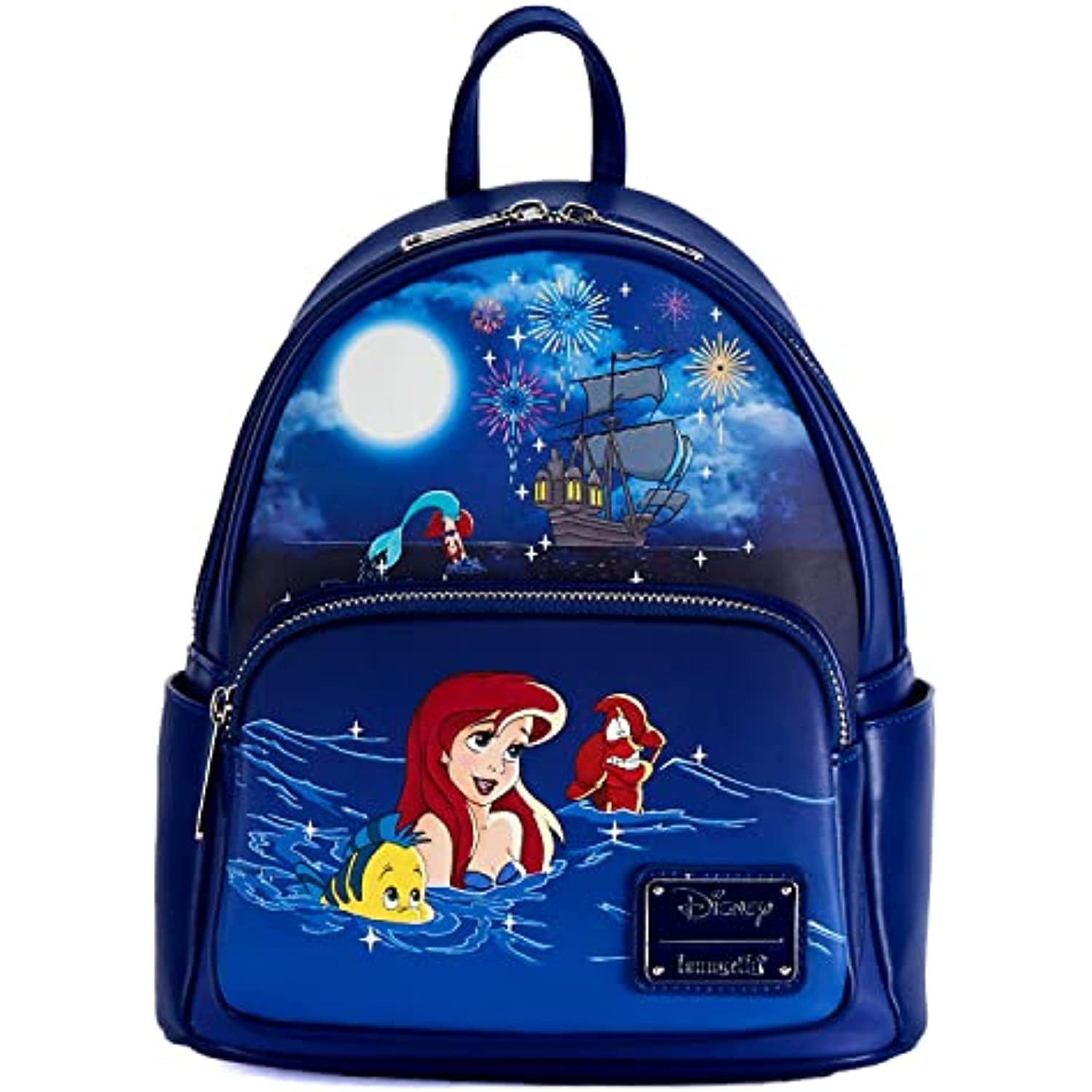Loungefly Disney The Little Mermaid Ariel Fireworks Glow and Light Up Mini Backpack Walmart