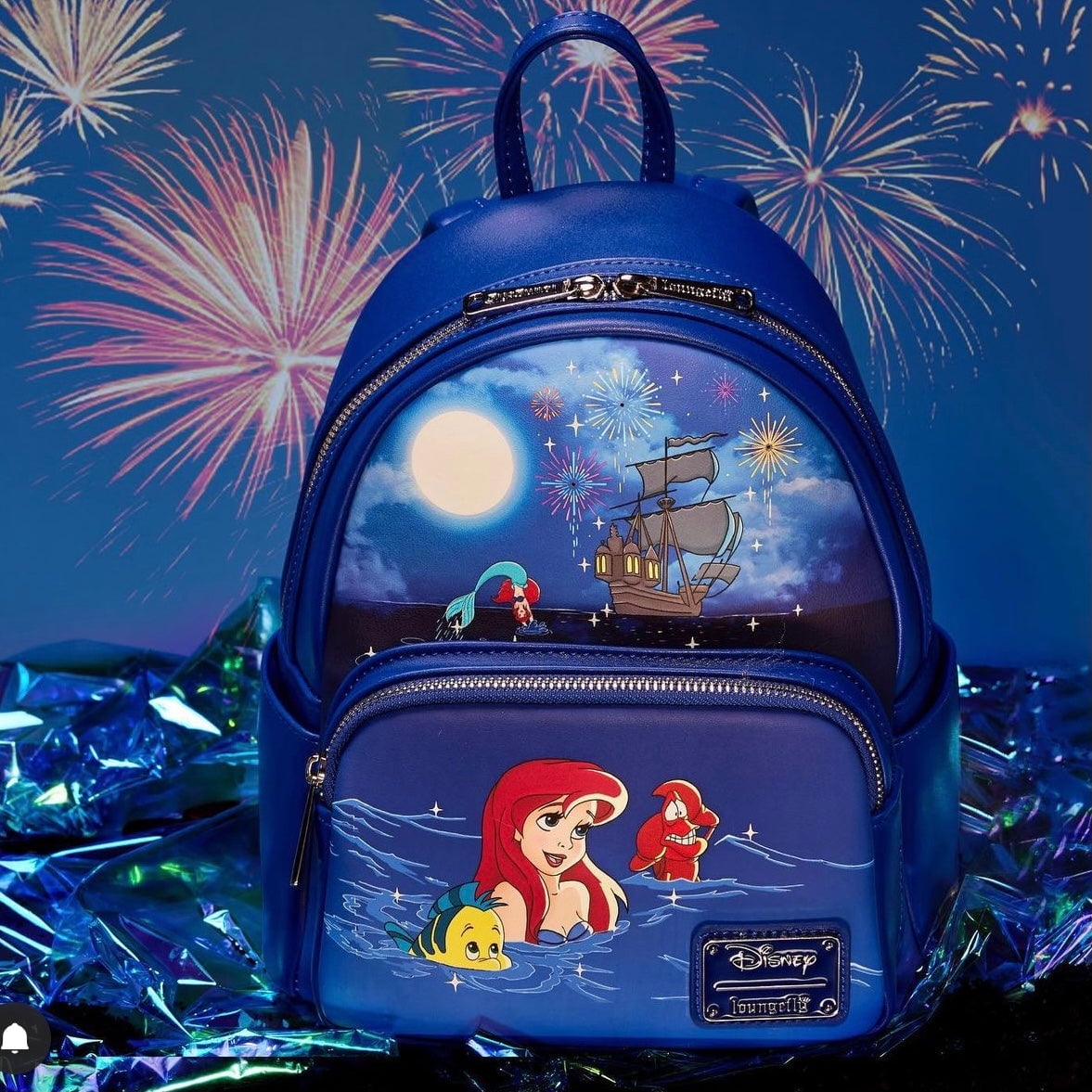 Loungefly The Little Mermaid Ariel Fireworks Mini Backpack, Multi