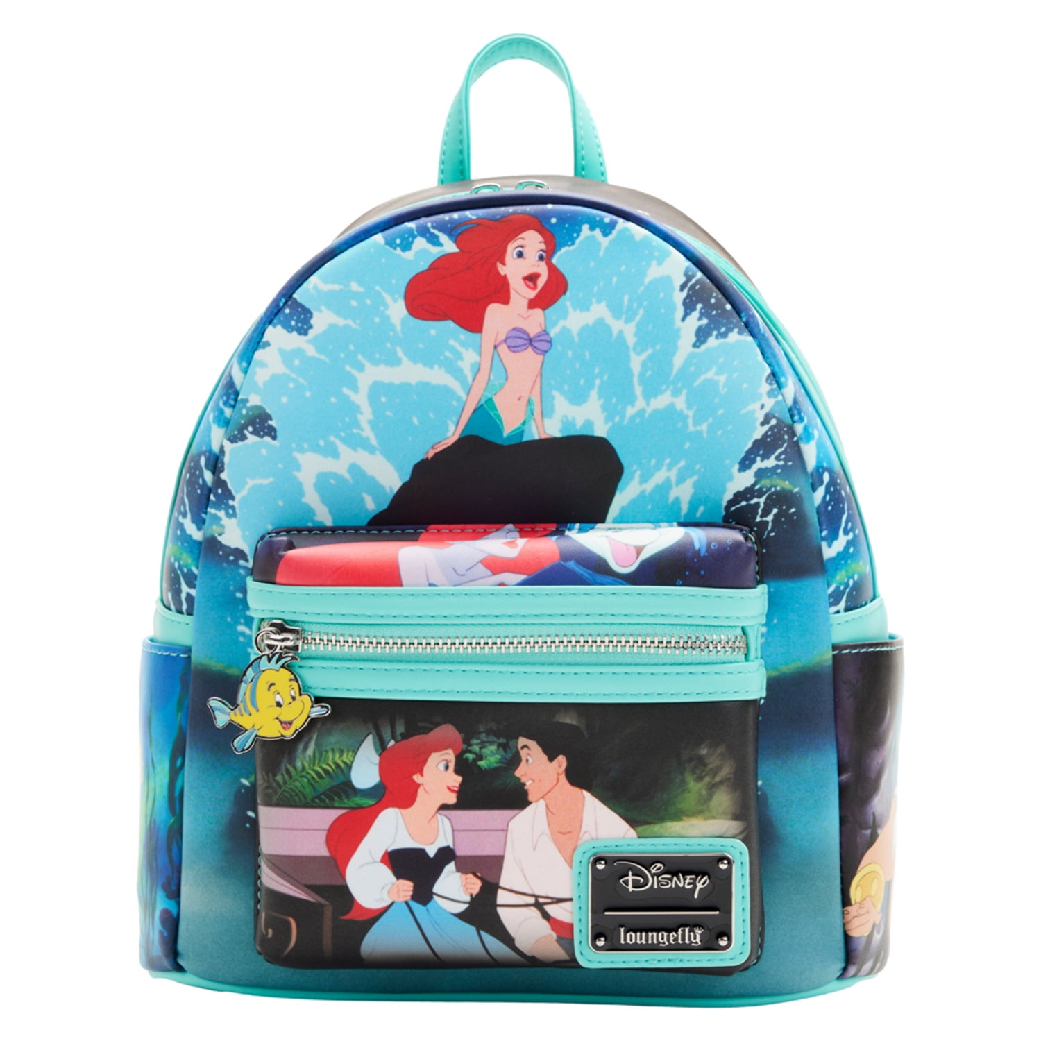 Loungefly‎ Disney The Little Mermaid Princess Scenes Series Womens Double Strap Loungefly Disney The Little Mermaid Princess Lenticular Mini  main image 4