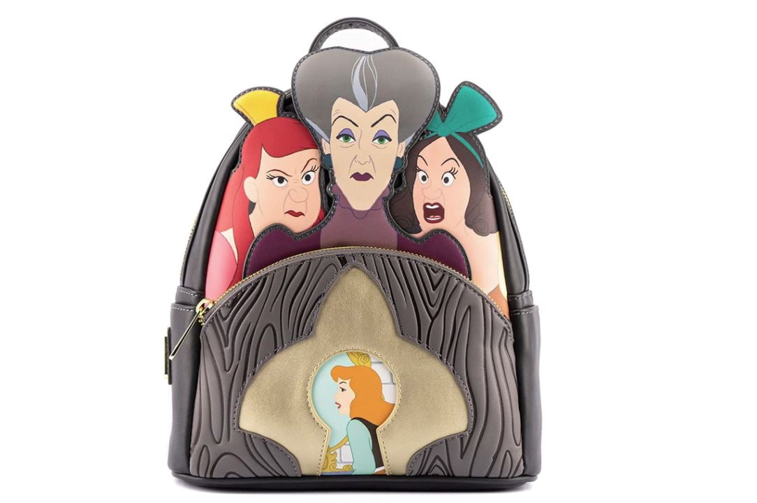 Loungefly Disney Villains Scene Evil Stepmother and Stepsisters Womens  Double Strap Shoulder Bag Purse 