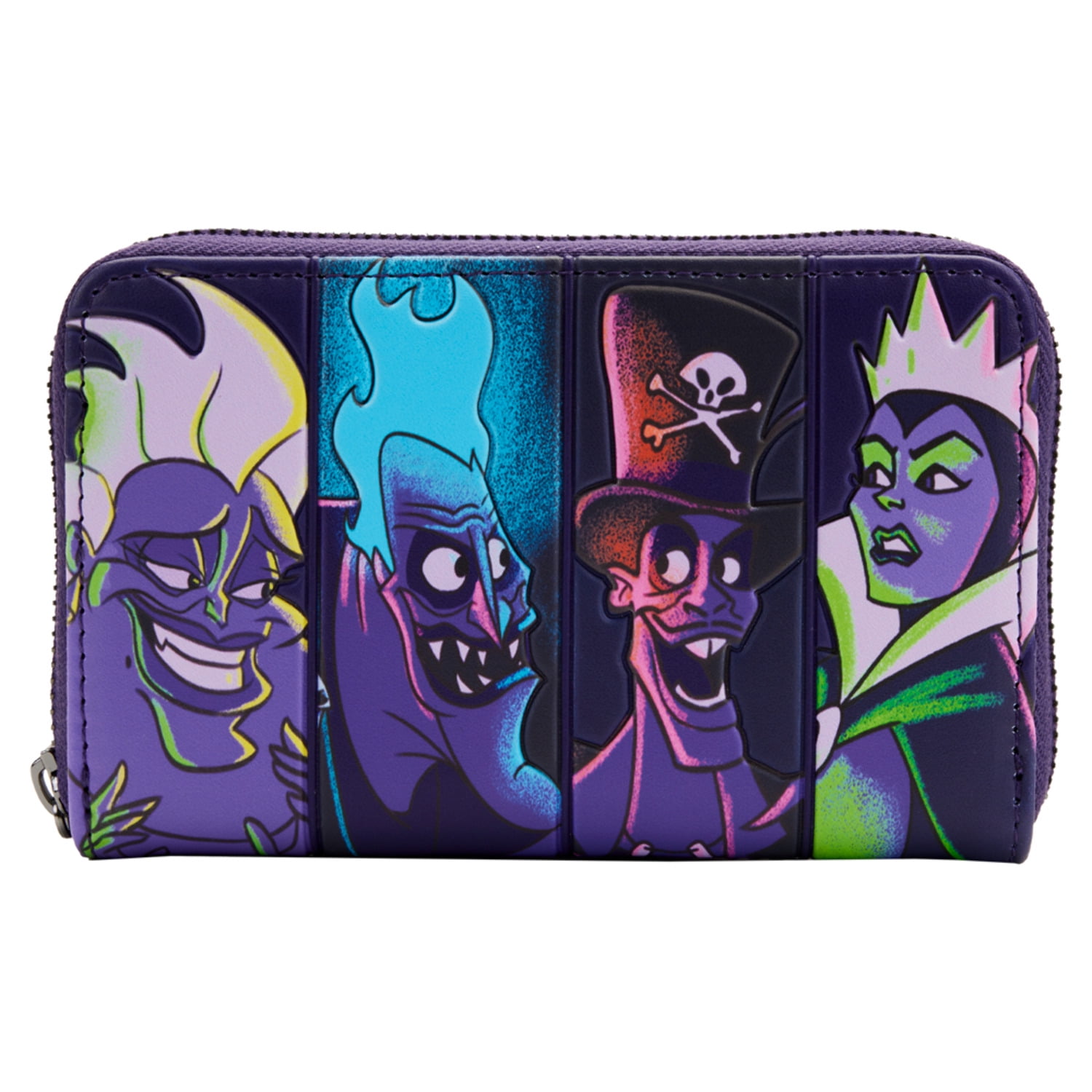 Loungefly Disney Villains in Dark Ursula Hades Dr. Facilier Evil Queen Zip Around Wallet with Vegan Leather Walmart