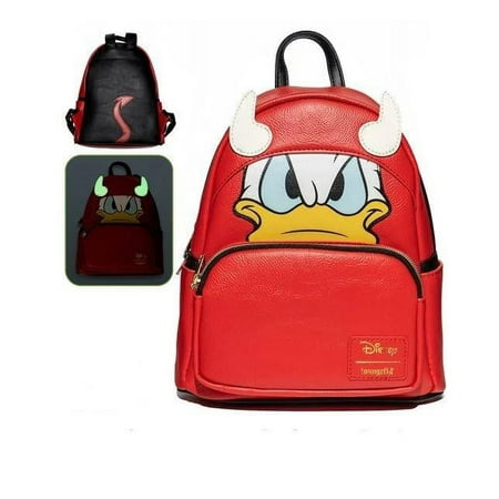 Loungefly Donald Duck Devil Cosplay Mini-Backpack, Black