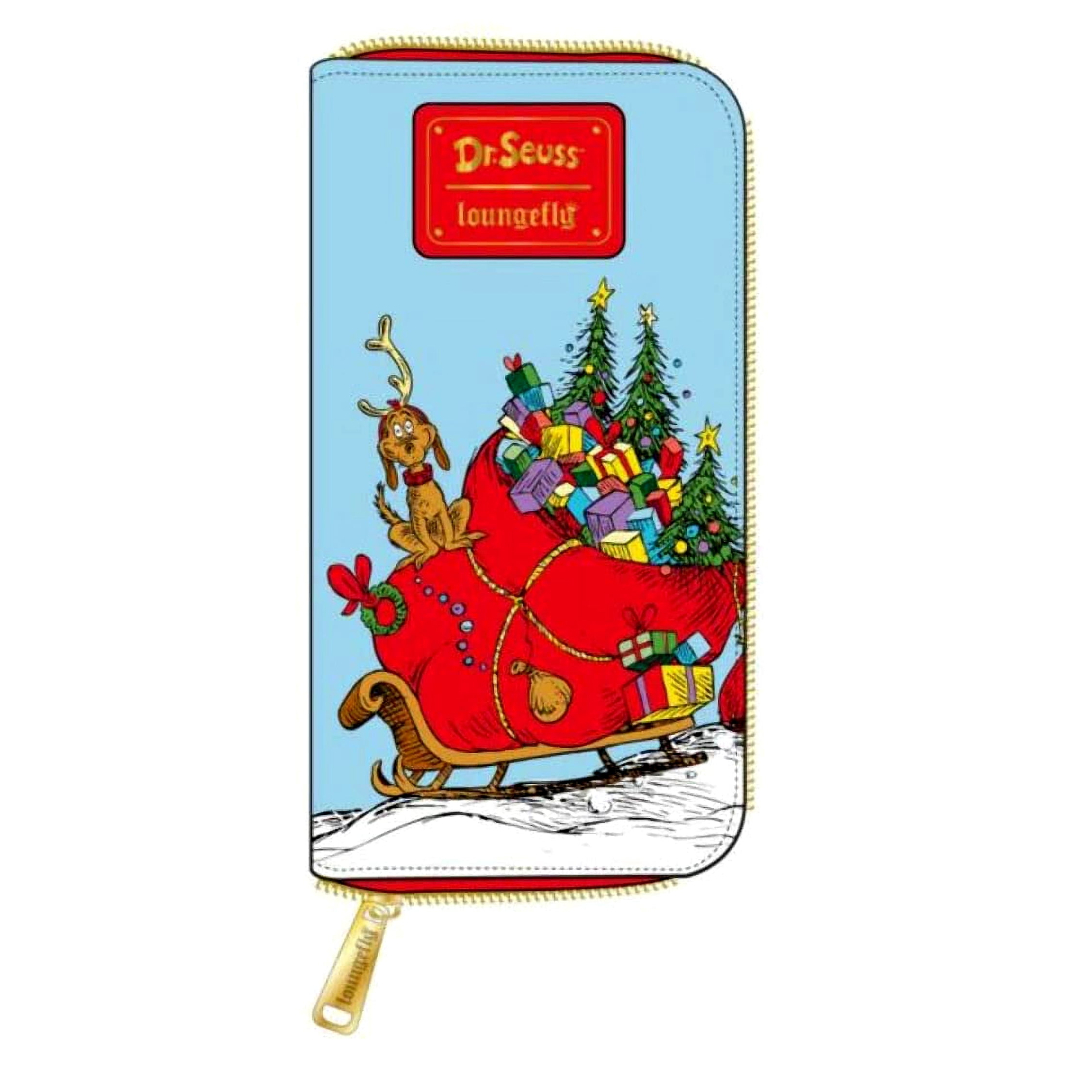 Loungefly Dr. Seuss The Grinch Loves The Holidays Zip Around Wallet