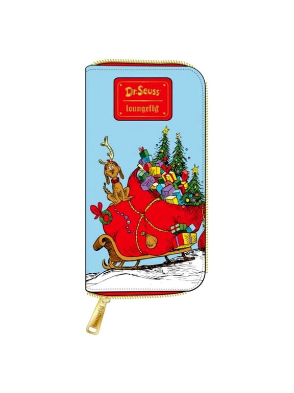 Dr. Seuss The Grinch Loves The Holidays Zip Around Wallet