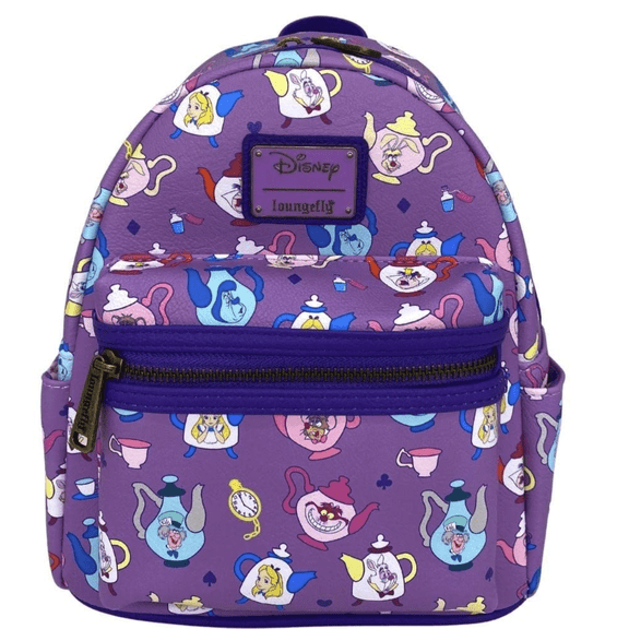 Loungefly Exclusive Alice in Wonderland Tea Pots Double Strap Shoulder Bag