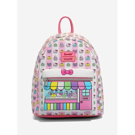 Loungefly Hello Kitty & Friends, Pink Kawaii Sweet Shop Macaroon Mini Backpack
