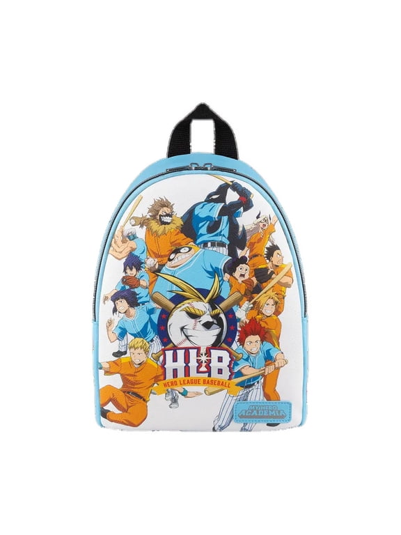 Loungefly: Hero League Baseball My Hero Academia Mini Backpack Stylish, Compact Design