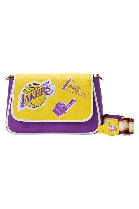Los Angeles Lakers Patch Icons Crossbody Bag