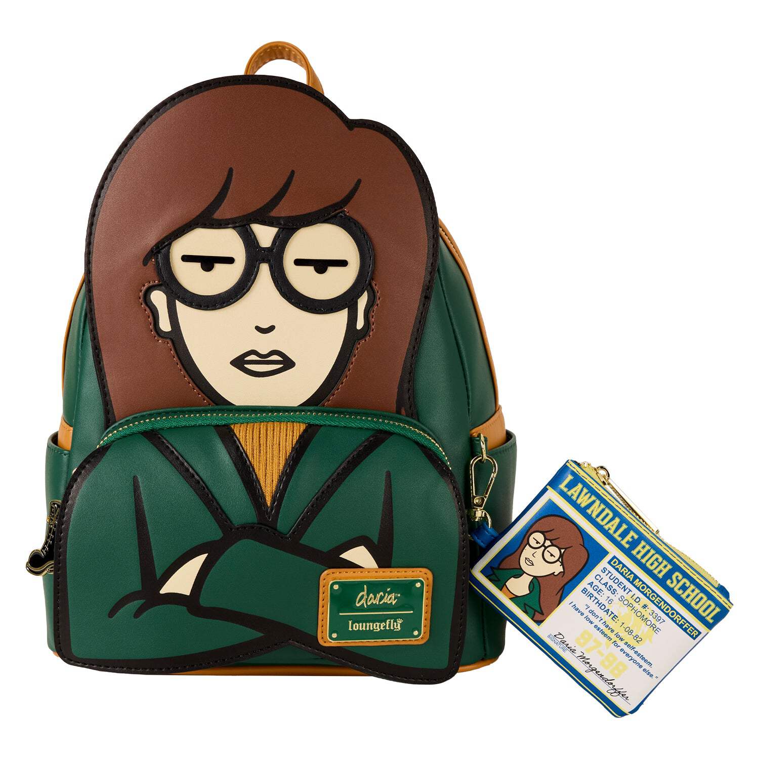 Loungefly MTV Daria Mini Backpack with Coin Bag