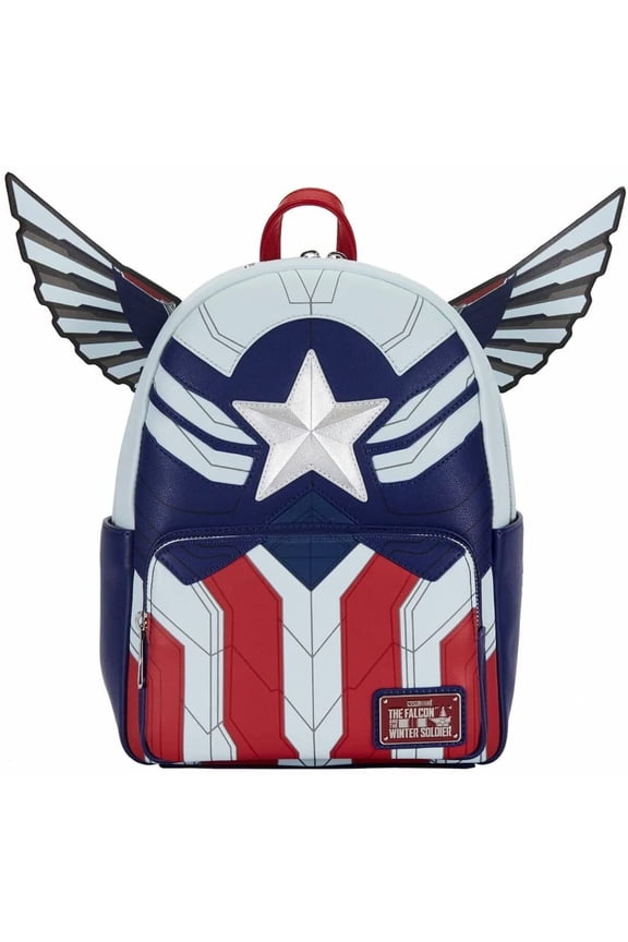 Marvel Falcon Captain America Cosplay Womens Double Strap Shoulder Bag Purse
