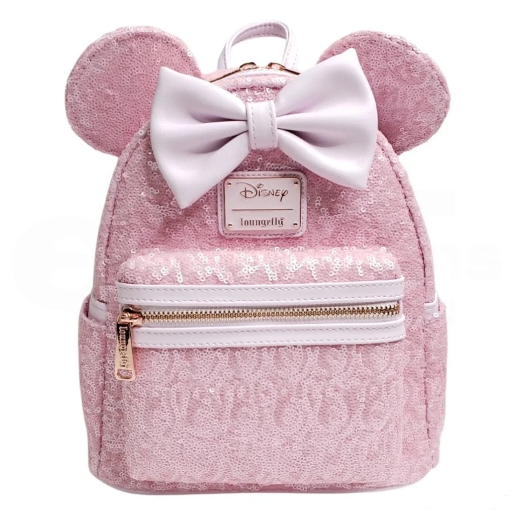 Loungefly Mini Backpack Minnie Mouse Cotton Candy Sequin Walmart