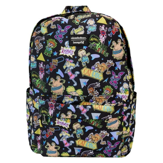 Loungefly Nickelodeon Retro AOP Full Size Nylon Backpack